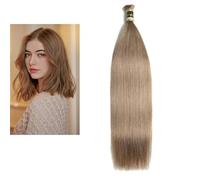 Larafona Cabello virgen 12# 100 % pelo humano Remy, pelo humano sin trama, 100 g/unidad 40 cm