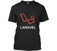 Laravel PHP Framework Print Unisex T-Shirts Men tee Cotton Tops Black Shirt S