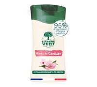 L'arbre vert Bien-être Crème Douche Cerisier aux Extraits de Fleurs de Cerisiers Bio - Pack de 6