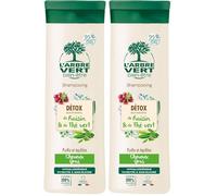 L'arbre vert Shampooing Détox pour Cheveux Gras 250 ml (Paquete de 2)