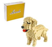 Larcele KLJM-02 - Ladrillos de construcción Reutilizables para Perros (Golden Retriever)