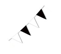 L'Arcobaleno di Nacar - Banderines de PVC Blanco y Negro, 3,2 m, COB198