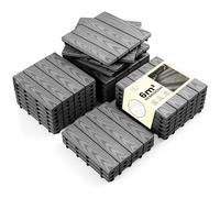 LARDECOR - Baldosas Encajables WPC 30x30 cm para Suelo, Pack 66 Piezas, 6 m², Losetas para Terraza, Balcón, Patio y Jardín, Diseño con Drenaje y Superficie Antideslizante (Gris Madera)