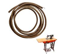 Larebidtex Cinturón de Máquina de Coser de Cuero 5 mm Reemplazo 183CM - Reemplazo Universal con Gancho, Compatible con Máquinas de Coser Singer, Brother y Jones, para Modelos Vintage