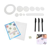 Larebidtex Set de Dibujo Spirograph Deluxe para Niños, Kit de Herramientas de Dibujo en Espiral con Reglas Geométricas, Juego Creativo de Mandala, Ideal para Desarrollo Educativo y Artístico