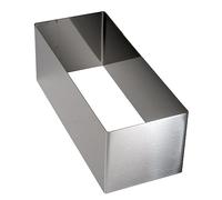Lares - Molde de corte/marco de horno de acero inoxidable - Pasteles individuales - 25 x 10 x 9 cm - Fabricado en Alemania.