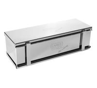 Lares Molde para pan tostado de acero inoxidable con divisor, 30 x 10 x 9 cm, para tostadas, pan integral, pan de frutas, pasteles, apto para lavavajillas, fabricado en Alemania