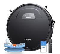 Laresar Clean Robot Aspirador y Fregasuelos, 4500Pa Robot Aspirador, Aspirador Limpieza Automática 3 en 1, Batería de Larga Duración, Compatible con Alexa/WiFi/App,para Pelo de Mascotas,Piso (Evol 3)