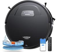 Laresar Clean Robot Aspirador y Fregasuelos, 4500Pa Robot Aspirador, Aspirador Limpieza Automática 3 en 1, Batería de Larga Duración, Compatible con Alexa/WiFi/App,para Pelo de Mascotas,Piso (Evol 3)