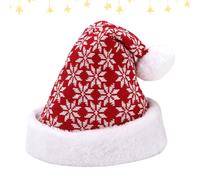 Larfraec Gorro De Navidad 1pcs Navidad Rojo Y Blanco Copo De Nieve Sombrero De Punto,Sombreros De Navidad,Gorro De Invierno Para Adultos Para Disfraz De Navidad De AñO Nuevo,Fiesta De AñO Nuevo
