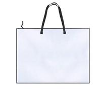Larfraecy Bolsa de arte, 19 x 25 pulgadas, de malla transparente, carpeta de arte A2 para obras de arte con cremallera y asa, funda de transporte para pósteres, pinturas, documentos, tablón de