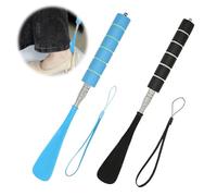 Larfraecy Paquete de 2 calzadores de mango largo, telescópicos de 28 a 70 cm con agarre cómodo, cuernos largos para hombres, mujeres, ancianos, niños, viajes o hogar, cuchara ajustable para botas