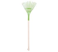 Larga Bigjigs Juguetes para ni?os manejado Hoja Jardiner?a Rastrillo con Mango de Madera - Herramientas de Jard?n y Accesorios