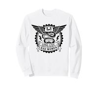 Larga Vida a Las Malas Mujeres Motorista Motociclista Humor Sudadera