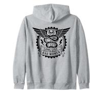 Larga Vida a Las Malas Mujeres Motorista Motociclista Humor Sudadera con Capucha