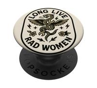 Larga Vida al empoderamiento Feminista de Las Mujeres RAD PopSockets PopGrip Adhesivo