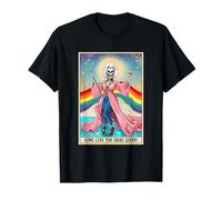 Larga Viva La Drag-Queen Carta Del Tarot Divertido Esqueleto LGBT Gay Camiseta