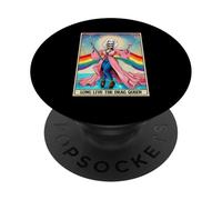 Larga Viva La Drag-Queen Carta Del Tarot Divertido Esqueleto LGBT Gay PopSockets PopGrip Adhesivo