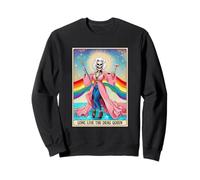 Larga Viva La Drag-Queen Carta Del Tarot Divertido Esqueleto LGBT Gay Sudadera