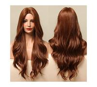 Largas ondas OMBRE Brown Pelucas Sintéticas Púrpuras compatible with Mujeres Resistente al calor Parte Medio Cosplay Party Lolita compatible with el cabello(LC5122-1)