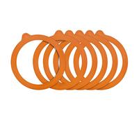 Frasco redondo Kilner de vidrio con horquilla, transparente, para 0,35 l, For 3 Litre Jars, naranja, 1