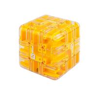 Large 3D Labyrinth Cube Puzzle, Challenging Maze Cube & 3D Puzzle for Adults, Brain Training Logic Game, Family Fun for Teens & Adults (D)