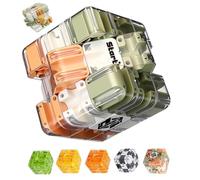 Large 3D Labyrinth Puzzle Maze Cube, 3D Magic Cube Maze Ball Puzzle, Spatial Awareness Brain Training Toy for Stress Relief & Logic Development, Educational Game Gift for Adults Kids & Teens (Color)