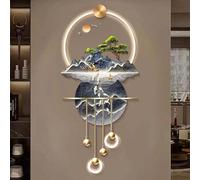Large 3D Wall Art，Creative Landscape with LED Lights Modern Large Decorative Painting，Plug-in Power Supply，for Home Entrance Hallway Bedroom(D,125 * 60cm)