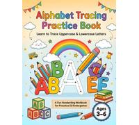 Large ABC Letters: Alphabet Tracing Practice Book: Trace Uppercase & Lowercase Letters | Handwriting Practice Workbook for Preschool, Pre-K & Kindergarten | Ages 3-6
