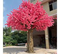 Large Artificial Pink Cherry Blossom Tree, Fake Flower for Outdoor Garden, Realistic, Wedding and Commercial Decor(5 * 5M)