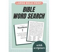 Large Bold Print Bible Word Search With Scripture: New Testament Word Puzzles for Adults, Seniors and Teens