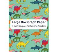 Large Box Graph Paper Notebook: ½-Inch Squares for Writing Practice | 120 Pages | Kids Handwriting Notebook for Letter Size and Spacing
