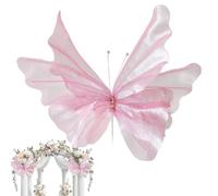Large Butterfly Wall Decor - 20 Inch Dreamy Hanging, 3D 50cm Large Simulated Butterfly Decoration, For Porch Arch Window Door Fence Dining Room Patio Wedding Holiday Celebration Birthday
