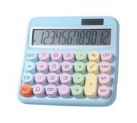 Large Calc Desk, Big Button Office Calc, 12 Digit Tilt LCD Calculator, Home School Banking Finance Work Students, Smart Desk Calculator, Tilt Angle Display for Home School Office
