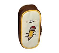 Large Capacity Canvas Pencil Case Multi Functional Pen Bag for School Home Office Students Artists Professionals