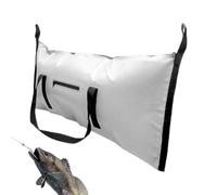 Large Capacity Fish Cooler Bag, Insulated Fishing Box, Heavy-Duty Spacious Fishing Container with Easy Grip and Carry Handle, 40.71x16.93 Inches, White