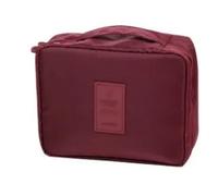 Large Capacity Girl Makeup Bag Outdoor Women Cosmetic Toiletries Organizer Waterproof Female Storage Make Up Cases(Wine Red)