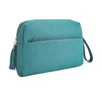 Large Capacity Makeup Bag, Waterproof Cosmetic Organizer with Strap, Travel Toiletries Pouch for Beauty Necessities, Brushes, Accessories, and Daily Use