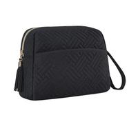 Large Capacity Makeup Bag, Waterproof Cosmetic Organizer with Strap, Travel Toiletries Pouch for Beauty Necessities, Brushes, Accessories, and Daily Use