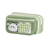 Large Capacity Pen Case, Cute Capybara Stationery Pouch, Portable Zipper Pencil Organizer, Portable Pencil Organizer 22 x 13cm / 8.66 x 5.12" for Pencils, Pens, Erasers (Green, Black, Coffee, Creamy),