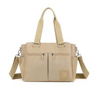 Large Capacity Simple Tote Bag, Ladies Handbags, Work Tote Bag, Nylon Shoulder Bag, Lightweight Crossbody Bags for Women (Khaki)
