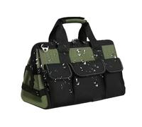 Large Capacity Tool Organizer, Water Resistant Tool Bag, Multifunctional Work Bag, Wide Mouth Handheld Bag, Water Resistant Tool Storage Bag Multifunctional Work Bag for Electricians and Repairmen