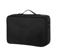 Large Capacity Travel Makeup Bag with Adjustable Dividers, Professional Cosmetic Organizer for Brushes and Makeup, Portable Fabric Storage Bag for Women On The Go