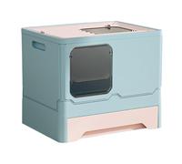 Large Cat Latter Box - Tipo de cajón de , Orinal Kitty PP 2200g con Cuchara | Baño de Gato hacia atrás, solución de Letras de reducción de olores, panes privados, Paso
