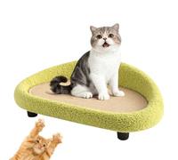 Large Cat Scratcher Bed, Curved Lounge Scratch Pad, Natural Sisal Cat Scratching Mat For Claw Maintenance, Pet Relaxing Bed Furniture Protector, Cats Activity Rest Pad Living Room Apartment