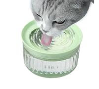 Large Cat Water Bowl, 1800ml Spill-Proof Pet Water Dispenser, Detachable Slow Drinking Feeder, Non-Slip Pet Waterer, for Cats and Dogs, 19x19x11cm Yellow Green