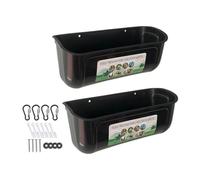 Large Chicken Feeder,Poultry Feeders for Goat | Chicken Feeders No Waste Poultrys Feders and Waterer with Hooks for Deer Duck Goat Chickens