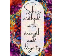 Large Christian Notebook For Women 8.5 x 11: A Lovely Floral Notebook for Faith, Hope & Encouragement