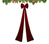 Large Christmas Bow, 78.7x15.7in Velvet Giant Bows Christmas Tree Topper, Extra Large Room Decor Ribbon Bow for Home Wreath Wall Backdrop Birthday Wedding Party Decorations