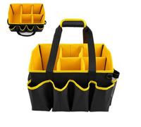 Large Cleaning Tool Organizer Bag - 14 Pocket Tote - For Housekeeping | 16,93 x 9,45 x 11,42 pulgadas | Oxford Cloth Material | Large Cleaning Supply Tote With 14 bolsillos y separadores para el